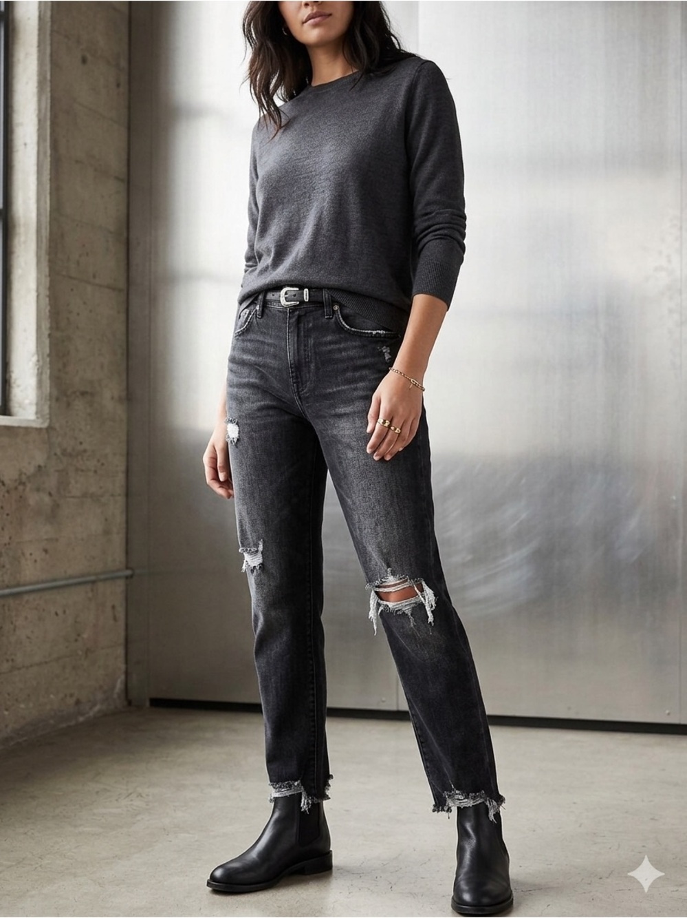Risen Los Angeles Women's Black Boot Cut Jeans SIZE 15/30